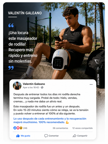 Masajeador de Rodillas Shift — Alivio Inmediato, Sin Cables